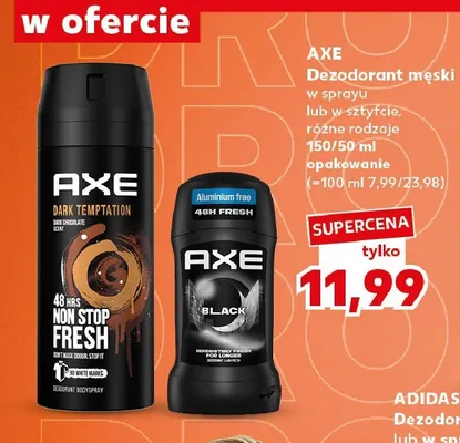 Dezodorant męski w sztyfcie Axe promocja w Kaufland