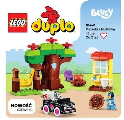 Klocki LEGO Duplo Bluey 10469 Pizzerki z Muffinką i Blue promocja w LEGO