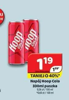 Napój Hoop Cola promocja w Delfin