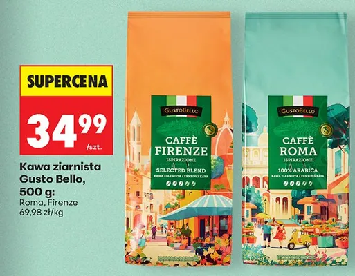 Kawa ziarnista Caffè Firenze promocja w Biedronka