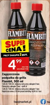 Zagęszczona podpałka do grilla Flambit promocja w Twój Market