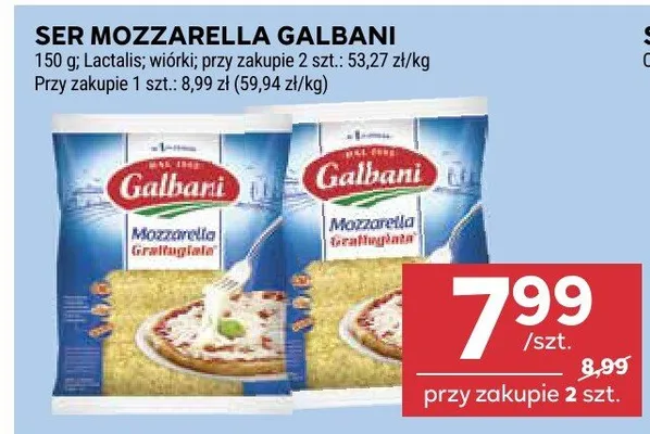 Ser Mozzarella Galbani promocja w Stokrotka