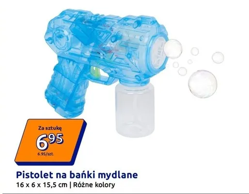 Pistolet na bańki mydlane promocja w Action