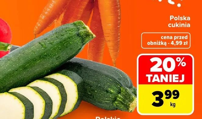 Cukinia polska Carrefour promocja w Carrefour