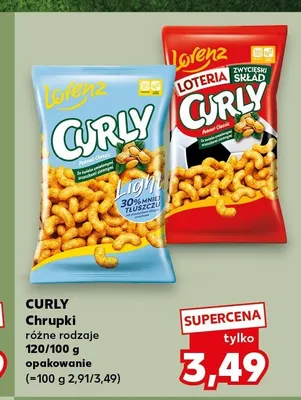Chrupki Curly Light Lorenz promocja w Kaufland