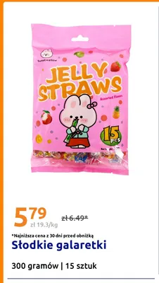 Słodkie galaretki Sweet Mellow Jelly Straws promocja w Action