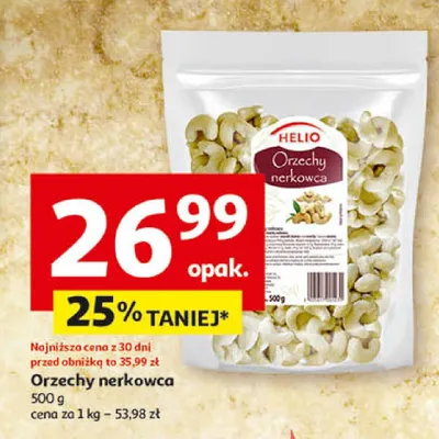 Orzechy nerkowca promocja w Auchan