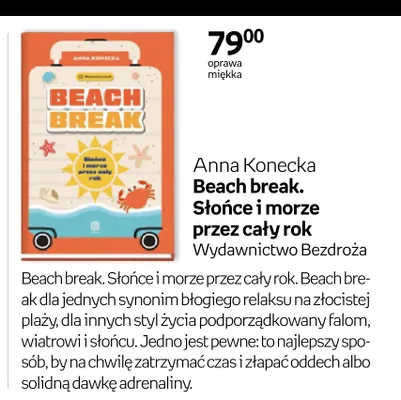 Książka Beach break. Słońce i morze przez cały rok Bezdroża promocja w Empik