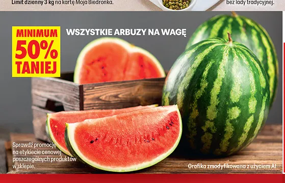 Arbuzy na wagę promocja w Biedronka