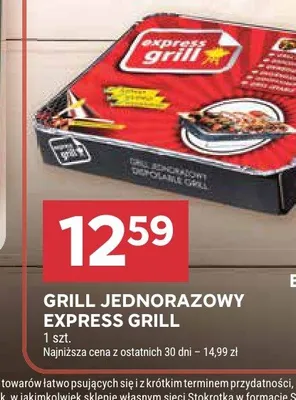 Grill jednorazowy Express Grill promocja w Stokrotka