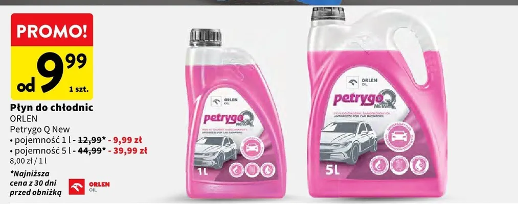 Płyn do chłodnic Petrygo Q New pojemność 1 l promocja w Intermarche