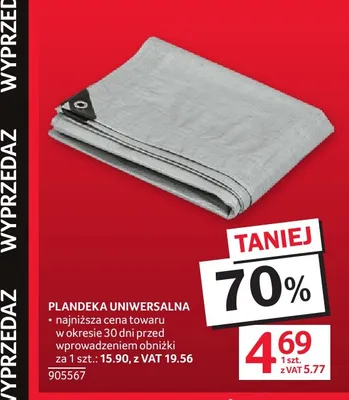 Plandeka uniwersalna promocja w Selgros