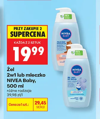 Żel 2w1 NIVEA Baby promocja w Biedronka