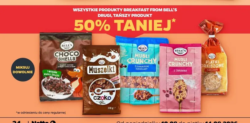 Produkty Breakfast From Bell's promocja w Netto