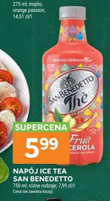 Napój Ice Tea San Benedetto promocja w Stokrotka