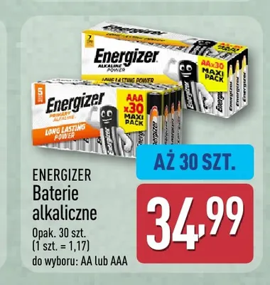 Baterie alkaliczne Aaa Energizer promocja w Aldi