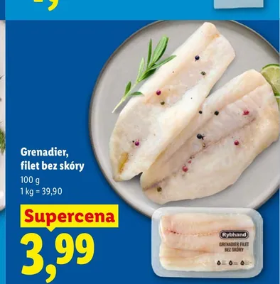Grenadier filet bez skóry Rybhand promocja w Lidl