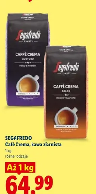 Kawa ziarnista Segafredo Caffè Crema Dolce promocja w Lidl