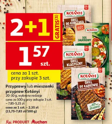 Mieszanka przyprawowa Grill klasyczny Kotányi 20-30g promocja w Auchan