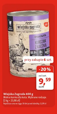 Mokra karma dla kota Wiejska Zagroda promocja w MAXI ZOO