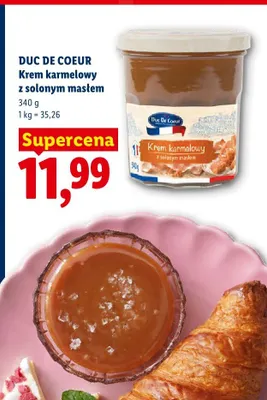 Krem karmelowy z solonym masłem Duc De Coeur promocja w Lidl