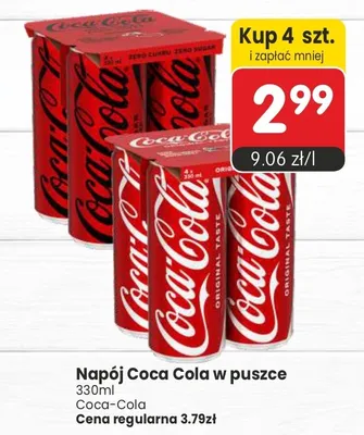 Napój COCA-COLA ZERO CHERRY promocja w Market Point