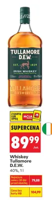 Whiskey Tullamore D.E.W. promocja w Biedronka