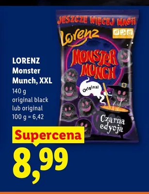 Chrupki Monster Munch XXL Original Lorenz promocja w Lidl