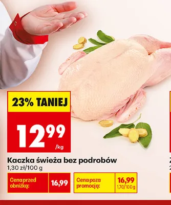Kaczka świeża bez podrobów promocja w Biedronka