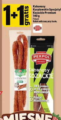 Kabanosy Kozackie Premium Pekpol promocja w TOPAZ