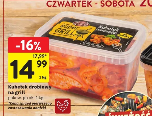 Kubełek drobiowy na grill Pekpol promocja w Intermarche