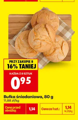 Bułka śniadaniowa promocja w Biedronka