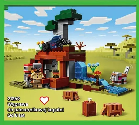 Klocki LEGO Minecraft 21269 Wyprawa do pancernikowej kopalni promocja w LEGO