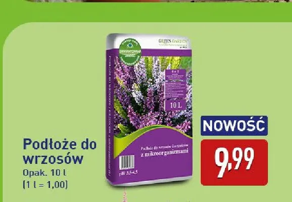 Podłoże do wrzosów Green Garden promocja w Aldi