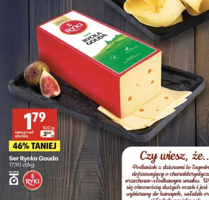 Ser Rycka Gouda Ryki promocja w Delikatesy Centrum