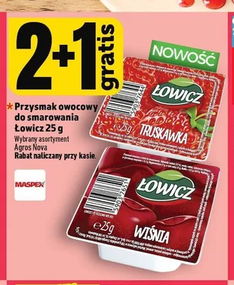Przysmak owocowy do smarowania Łowicz truskawkowy promocja w TOPAZ