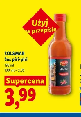 Sos piri-piri SOL&MAR promocja w Lidl