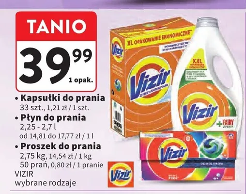 Płyn do prania Vizir promocja w Intermarche