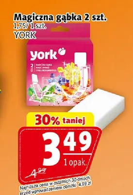 Magiczna gąbka 2 szt. York promocja w Prim Market