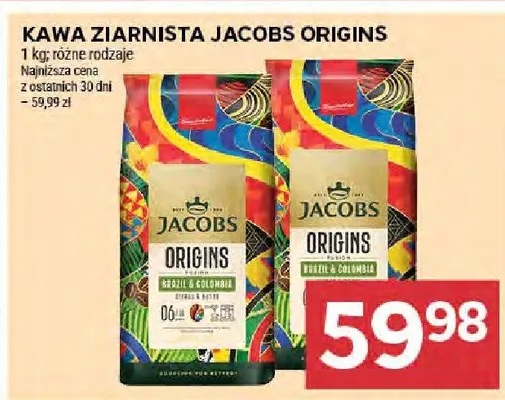 Kawa ziarnista Jacobs Origins promocja w Stokrotka