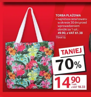 Torba plażowa promocja w Selgros
