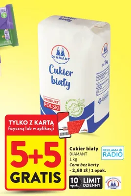 Cukier biały promocja w Intermarche