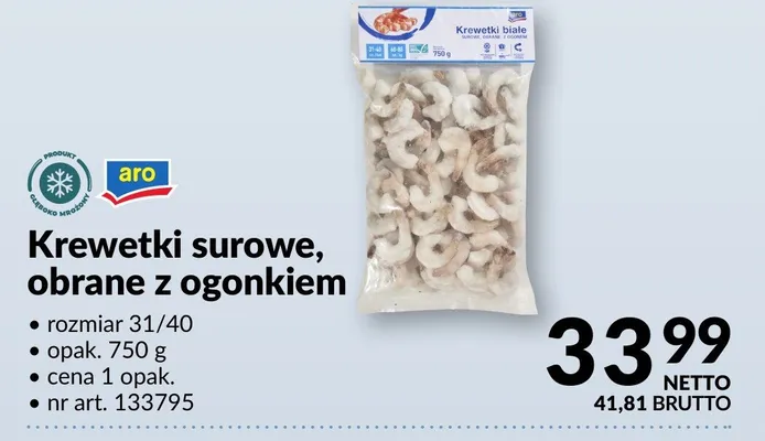 Krewetki surowe, obrane z ogonkiem promocja w Makro