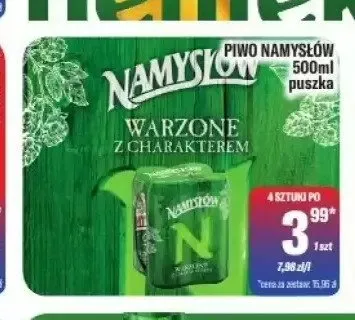 Piwo Namysłów puszka promocja w Tomi Markt