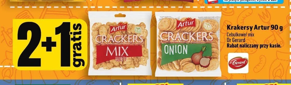Krakersy Artur Mix Salty promocja w TOPAZ