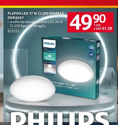 Plafon LED CL200 Sparkle okrągły Philips promocja w Selgros