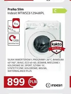 Pralka Slim Indesit promocja w kakto.pl