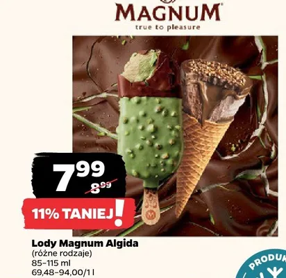 Lody różne rodzaje promocja w Netto