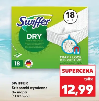 Ściereczki wymienne do mopa Swiffer Dry promocja w Kaufland
