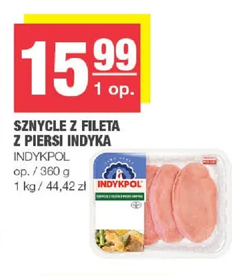 Sznycle z fileta z piersi indyka Indykpol promocja w SPAR